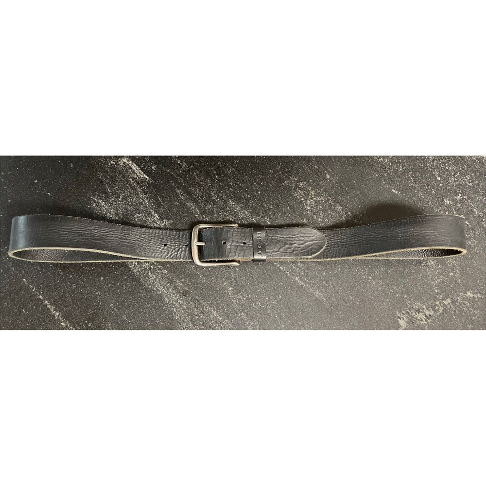 Joe's Black Men's Genuine Leather‎ Belt Size 42" Gun Metal Buckle